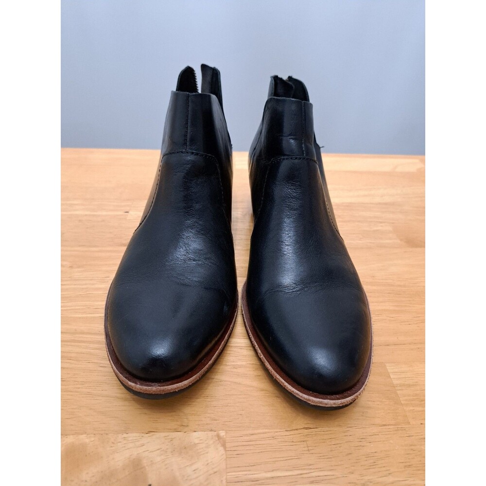 Kork-Ease Womens Skye Leather Ankle Bootie Boot Back Zip US 8.5/EURO 39 Black - Picture 3 of 12